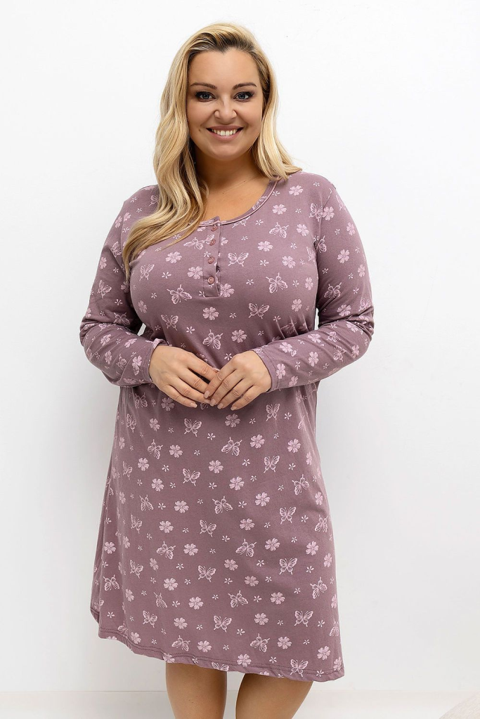 Plus Size Nightgown Forever Pink (221200)