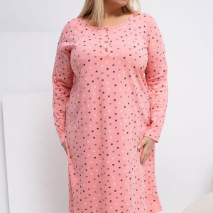Plus Size Nightgown Forever Pink (223301)