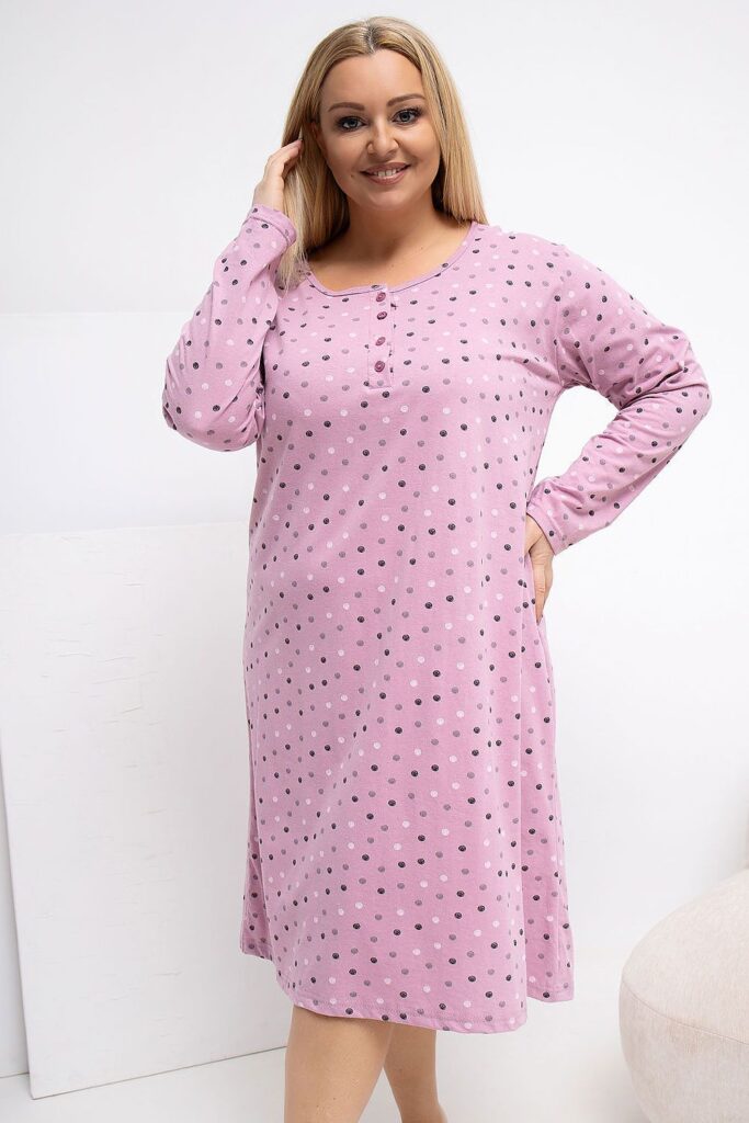 Plus Size Nightgown Forever Pink (223303)