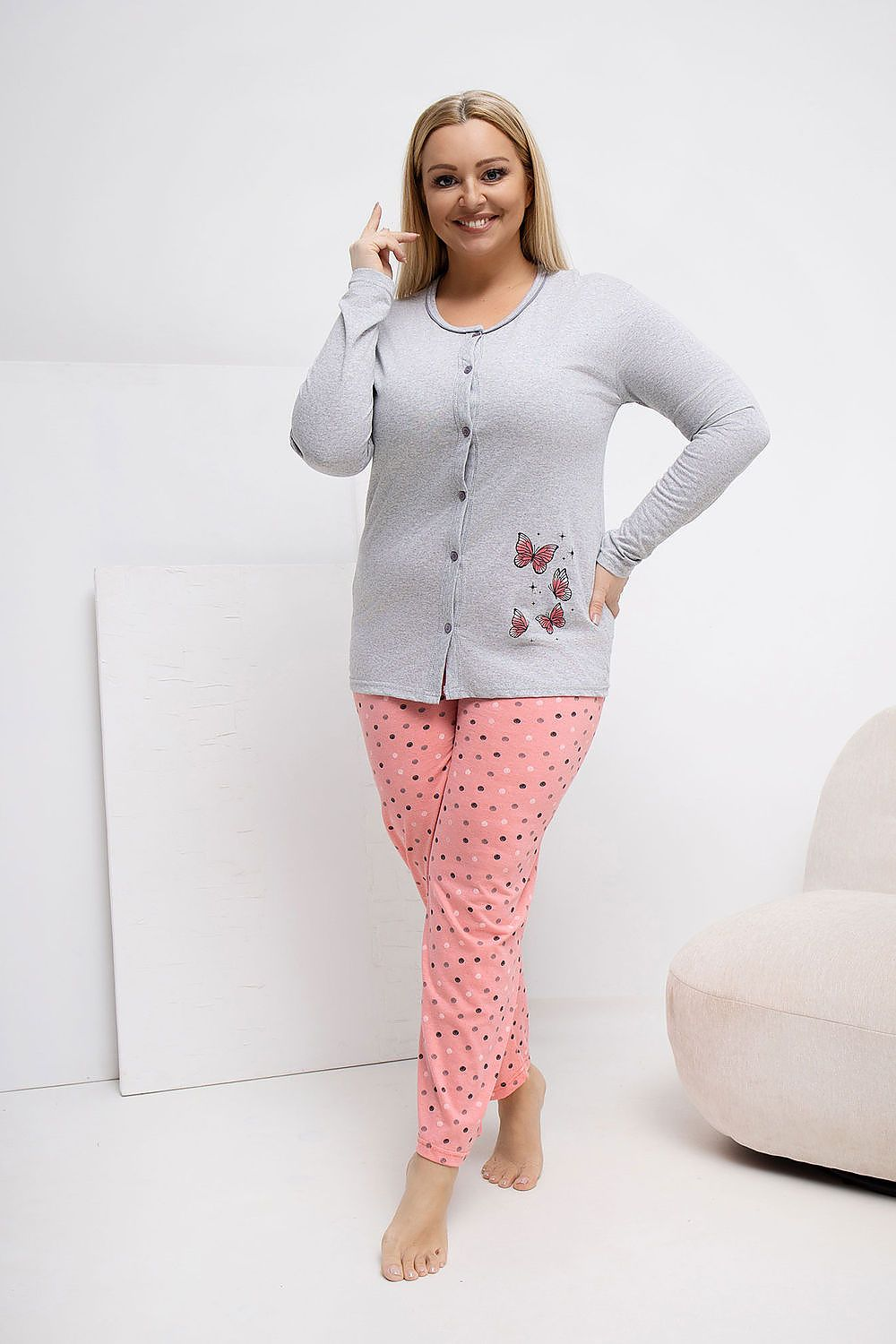 Plus Size Pajamas Forever Pink (223305) - Image 3