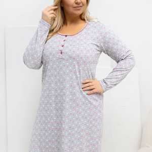 Plus Size Nightgown Forever Pink (223309)