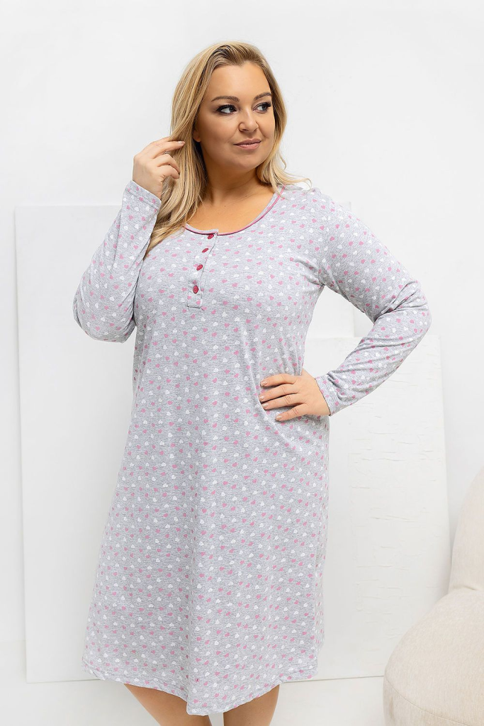 Plus Size Nightgown Forever Pink (223309)